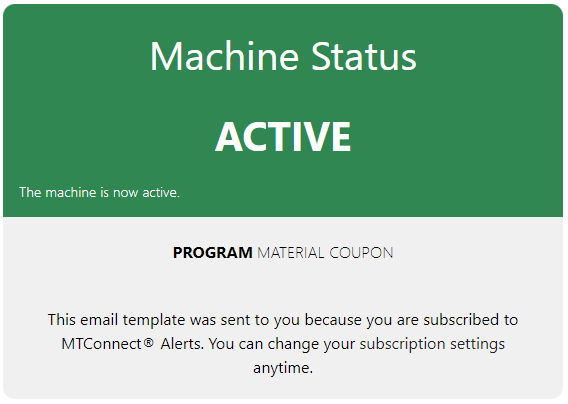 Machine Idle Notification plugin for MTConnect streams